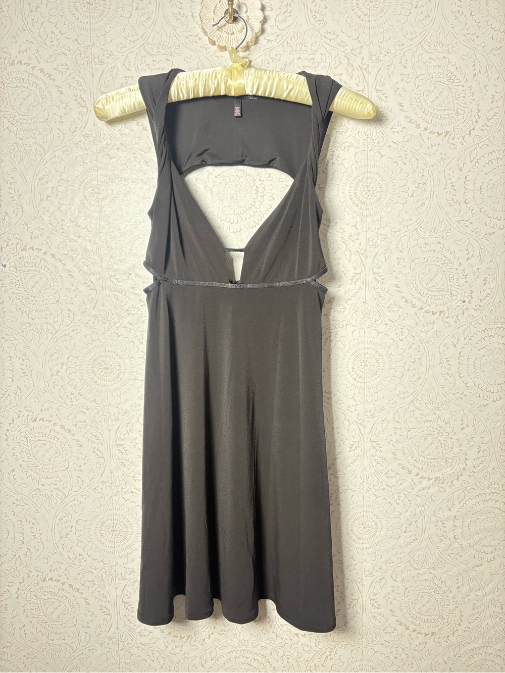 Victoria’s Secret Black Cutout Fit & Flare Midi Dress, size XS